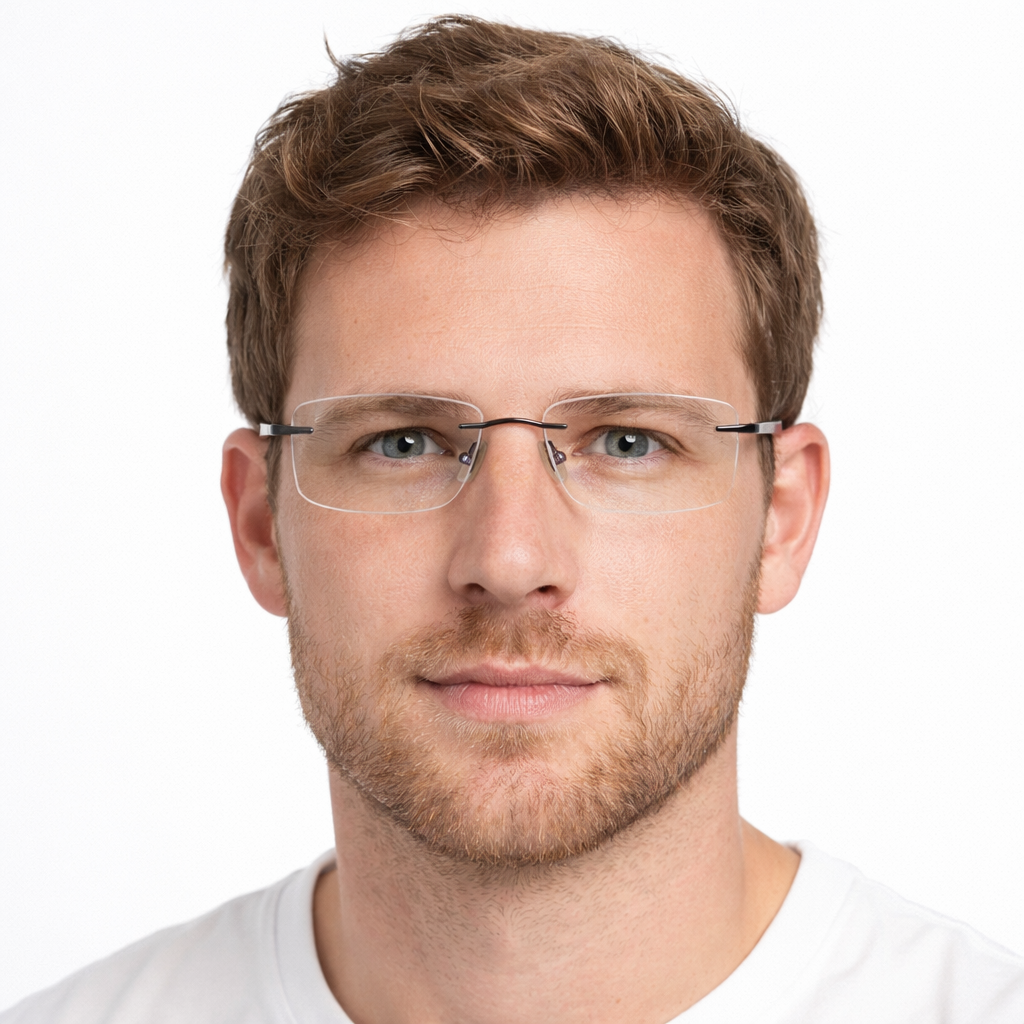 Willem – Herenbril met rechthoekige glazen