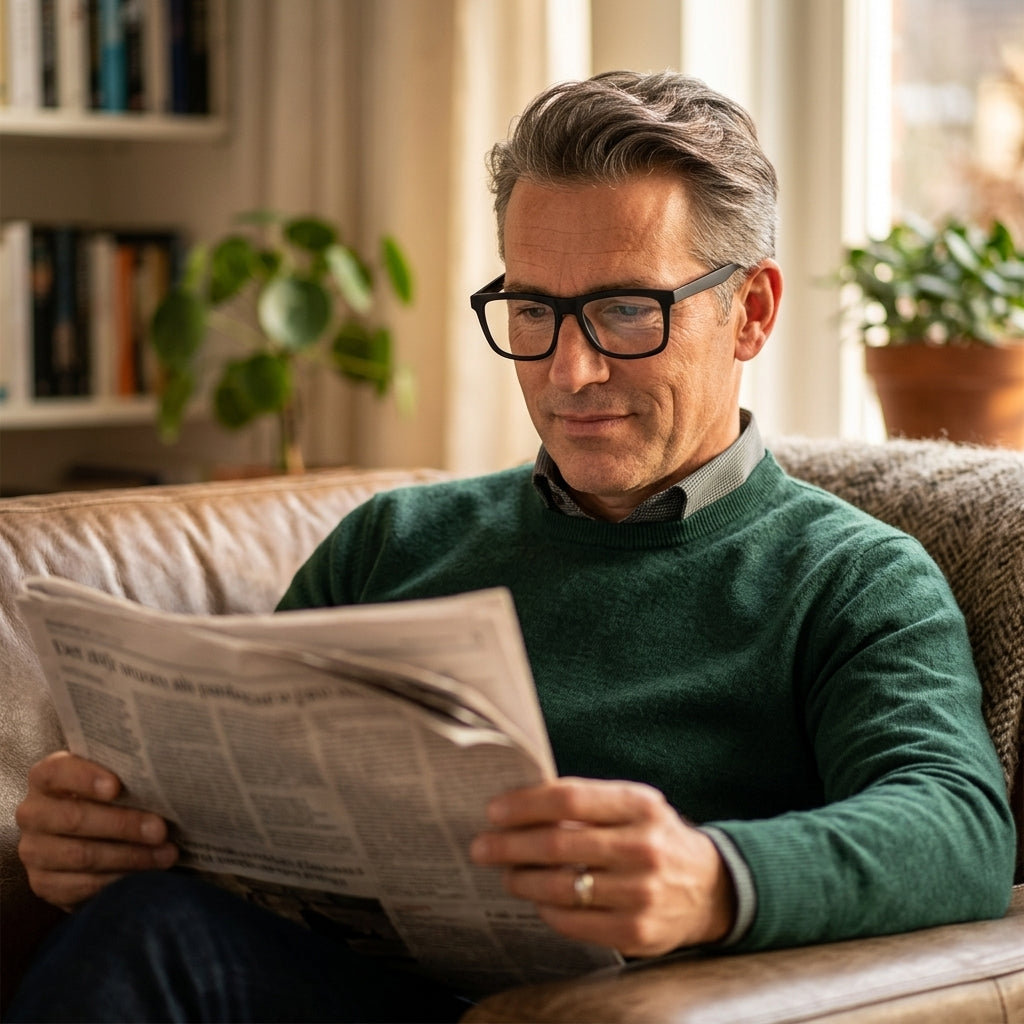 Mats – Rechthoekige Leesbril voor Heren