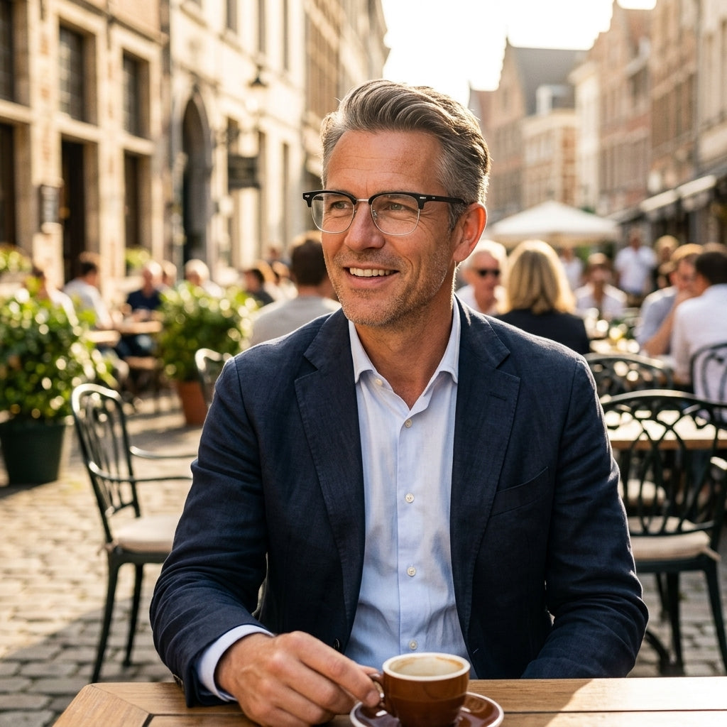 James – Vierkante Leesbril voor Heren